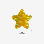 홀로그램 반짝이 별스티커 큰별 은별 금별 롤 스티커 500매 25mm : 하이우리마트