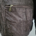 VERA PELLE ITALY 브라운 자켓 남 95 J2933 : 스카이빈티지