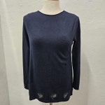 M&S ITALY 네이비 니트 여 M J2843 : 스카이빈티지