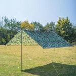 캠핑용 천막 햇빛가리개 캐노피 여행 텐트 초경량 캠핑 위장 쉼터 사냥 야외 차양 방수 타프 캠프 무료 보관 가방 : 딸기84