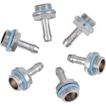 6 PCS 수냉식 2-터치 피팅 G14 스레드 바브 커넥터 직경 5.57.59.211mm 실리콘 링이 있는 토우터치 수냉 시스템 키트 연결용 : 하우리샵8