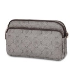 로고 패턴 고급스러운 크로스백 중년 여성 폰가방 : 앰클렌