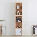 슬림한 오픈형 우드서랍장 서재용 틈새책장 키높은 진열장 G3200 : 구스상회