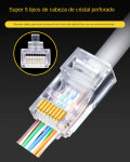 이더넷 케이블 모듈 플러그네트워크 커넥터 UTP Cat5 Cat5e 8 코어 랜선 랜 크리스탈 헤드 8P8C RJ45 100 개 : 일렉트로 파츠스토어