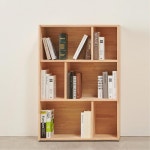 키낮은 고무나무 원목 작은 책꽂이 서재 안방 오픈형 3단 책장 H6723 : 구스상회