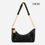 [블랑앤꼴레뜨] 디올 블랙 크링클 디올스타 골드체인 호보백 (DIOR AS보증) : 블랑앤꼴레뜨 메종 드 로라