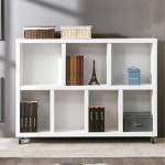 이동식 바퀴형 가로형 2단책장 거실 선반장 책꽂이장식장 H6273 : 구스상회