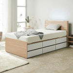 LED 슈퍼싱글수납침대 원룸 매트리스포함 SS 서랍베드 슈퍼싱글사이즈 : 모달레인