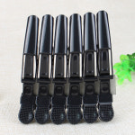 미용실 악어 앞 옆 올림 머리 헤어 집게핀 블랙 대형 6개세트 : changwoon