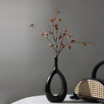 도담 도자기 꽃병(블랙) : 세이유스토어