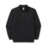 [스노우피크 어패럴] 랜드 우븐 패치 반집업 맨투맨 Black (S25SMFZT24) : 스노우피크 어패럴