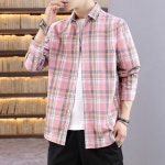 Semir Group 체크 무늬 셔츠 남성 봄 가을 청소년 긴팔 15202N5788691 : 플래닛상점