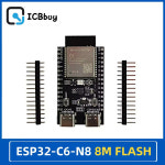 ESP32-C6-DevKit C 듀얼 C타입 개발 보드 와이파이  블루투스 ESP32-C6 ESP32 코어 N4R2 : 단달리