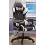 화이트 게이밍 의자 공부방 사무실 PC방 게이밍 체어 : 해바라기.