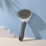 미끄럼 방지 반려견 빗 셀프 클리닝 강아지 털 제거기 고양이 그루밍 도구 미용 마사지 : threeclick