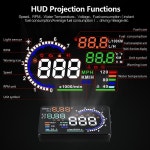 차량용 헤드업 디스플레이 계기판 HUD 자동 다기능 스크린 디지털 속도 계량기 자동차 전자 허드 프로젝션 스마트 시스템 : 리치판다코리아