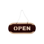 카페 음식점 OPEN CLOSE 우드 양면 표지판 안내 오픈 업소 출입문 가게 : 더아이넥스