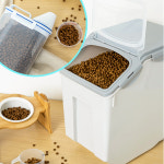 습기 차단 사료 보관통 강아지 고양이 반려견 밀폐 공기 목이 하는 대용량 소분 신선하게 냄새 력좋은 진 : 우리으뜸상회