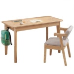 서재책상 컴퓨터책상 H2108 고무나무 일반형 책상 원목 가구산책 : 인천연수두처리두치