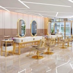 미용실 헤어샵 경대 거울 전신 스탠드 미용 받침대 : 다 올 마 켓