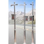 외부 폴대 확장형 브래킷 폴 감시카메라 스틸 스테인레스 기둥 : 모모 구대스토어