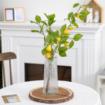 레몬 모형 가지 부쉬 68cm 모조 인조 가짜 과일 장식 조화 열매 소품 인테리어 : 플라워트리