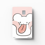 놀자곰 - 메롱~ 나랑 놀자곰! 카드커버 스티커 신용 체크 교통 기후동행카드 꾸미기 : 고스티 Gosty