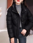 여성 숏패딩 빵 코트 다운 코튼 가을 겨울 광택 자켓 : 엔에프구매대행