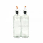 투명 유리 오일병 2p 350ml 오일통 소스병 소스보관통 : 진아마켓몰