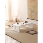 예쁜다과상 교자상 미니 접이식 실용적인 다용도 원목 테이블 소파 : 찬근찬근