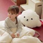 강아지 비숑 부클 모양 쿠션 애착 캐릭터 인테리어소품 : 베베데코