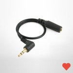 PC부품 스테레오케이블 3.5파이 꺾임형 30cm 20cm : oONEmart