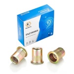 카드릭 5/1618 리벳 너트 （6810 1/4 5/16 3/8 사용 가능 ）55Pcs SAE 카본 스틸 플랫 헤드 나사산 인서트 UNC RIV : 쇼핑하하2