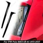 폭스바겐 폴로 MK5 6R 6C 11-17 리어 윈도우 스포일러 ABS 블랙 스플리터 2개 유광 Black : 사랑STORE