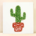 초등 선인장 스트링아트 DIY 만들기 어린이집 놀이 단체수업 창의 7살 : 판다상