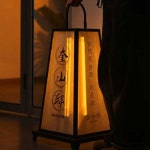 일식집 조명 스탠드 라멘 입간판 램프 매장앞 입구 보통 크기 1 세트 61cmx33cmx18cm : 스타플레이스2