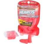 Hearos 귀마개 소음 차단 5801 편안한 착용감 최고 NRR 33 : 디노보46