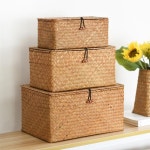 선반 팬트리 바구니 베란다 수납함 공예 서랍장 네트망 라탄 책장 : 열오스토어