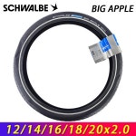 자전거타이어  SCHWALBE 오리지널 빅 펑크 방지 초경량 유선 자전거 타이어 BMX 소형 휠 사이클 : 또와따네