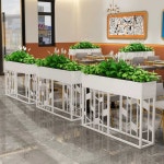 철제 화분 파티션 칸막이 플랜트박스 식물 진열대 흰색 80x80cm : 아우리움 Aureum