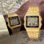 백화점AS 카시오 시계 전자 메탈 빈티지 골드 A500WGA-1 월드타임 : 청주타임21