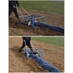 밭농사 비닐 피복기 텃밭 커버 밭고랑 농기구 수동 쟁기 0.3-1m : 에스환글로벌