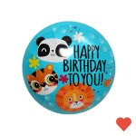 파티 풍선 동물농장 원형 생일 파티용품 학예회 : tTENmart