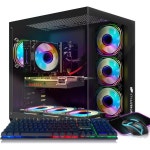 STGAubron 게이밍 PC 데스크탑 라데온 RX 6800 XT 16G GDDR6 인텔 코어 i7-11700KF 최대 5.0G 32G DDR4 2T SSD 600M WiFi : 무민샵11
