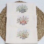 원단마트 20수 워싱광목자수 삼색 꽃바구니 2컬러 H0125 : 쏘잉몰