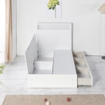 슈퍼싱글 조명침대 충전포트 벙커 서랍 1인용 원룸 학생 자취 거치 SS : 웅희담