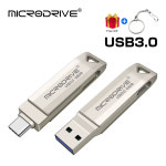C타입 USB 3.0 플래시 드라이브 펜 실제 용량 메모리 스틱 전화 및 PC용 3 in 1 64GB 128GB 256GB : 화이팅가게