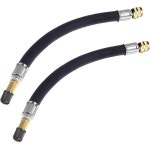 타이어 밸브 연장 어댑터 2Pcs 210mm 유연 고무 파이프 자동차 RV... 트럭 MTB 로드 바이크용 캡 액세서리가 장착된 휠 호스 : 푸르니16마켓