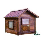 원목 개집 대형견 실외 방수 나무 집 애견 하우스 : 정슬진글로벌