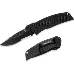 GERBER 스웨거 나이프 세라테드 엣지 드롭 포인트 G0594 전술용 캠핑 헌팅 접이식 나이프 : 인피니서스